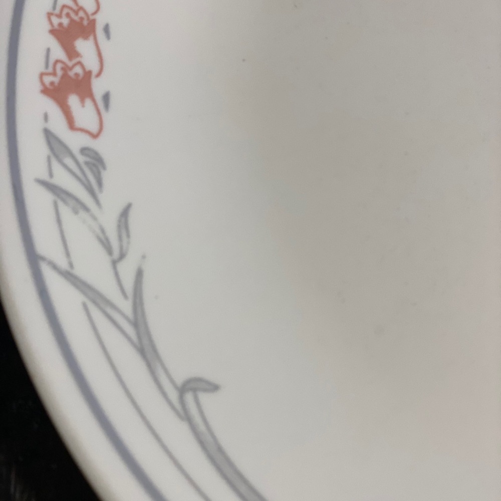 4 Corelle Rose 10.25” Dinner Plates - Picture 6 of 9